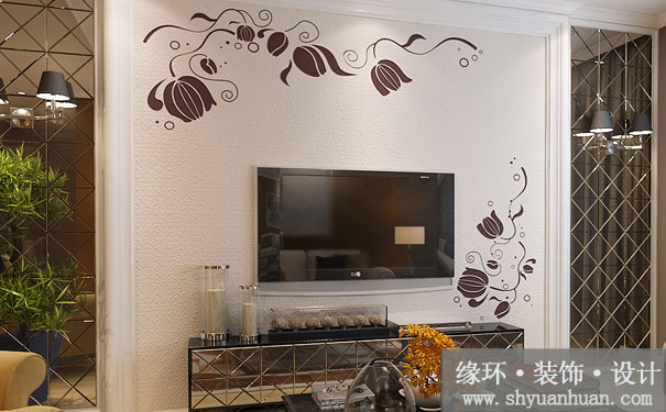 上海二手房装修电视背景墙掌握好这些，客厅变出新花样_缘环装潢3.jpg