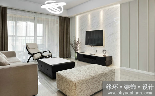 上海二手房装修电视背景墙掌握好这些，客厅变出新花样_缘环装潢5.jpg